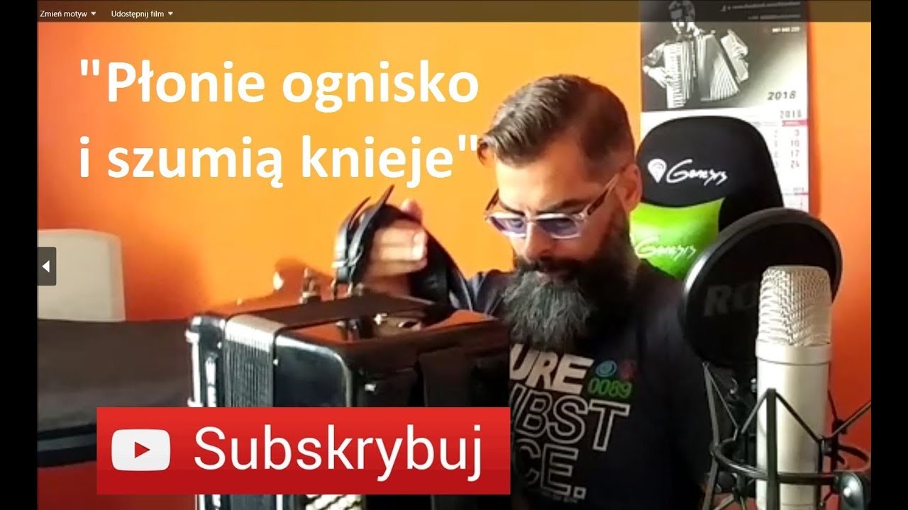 PŁONIE OGNISKO I SZUMIĄ KNIEJE | COVER | AKORDEON | BOSSMusicLomza