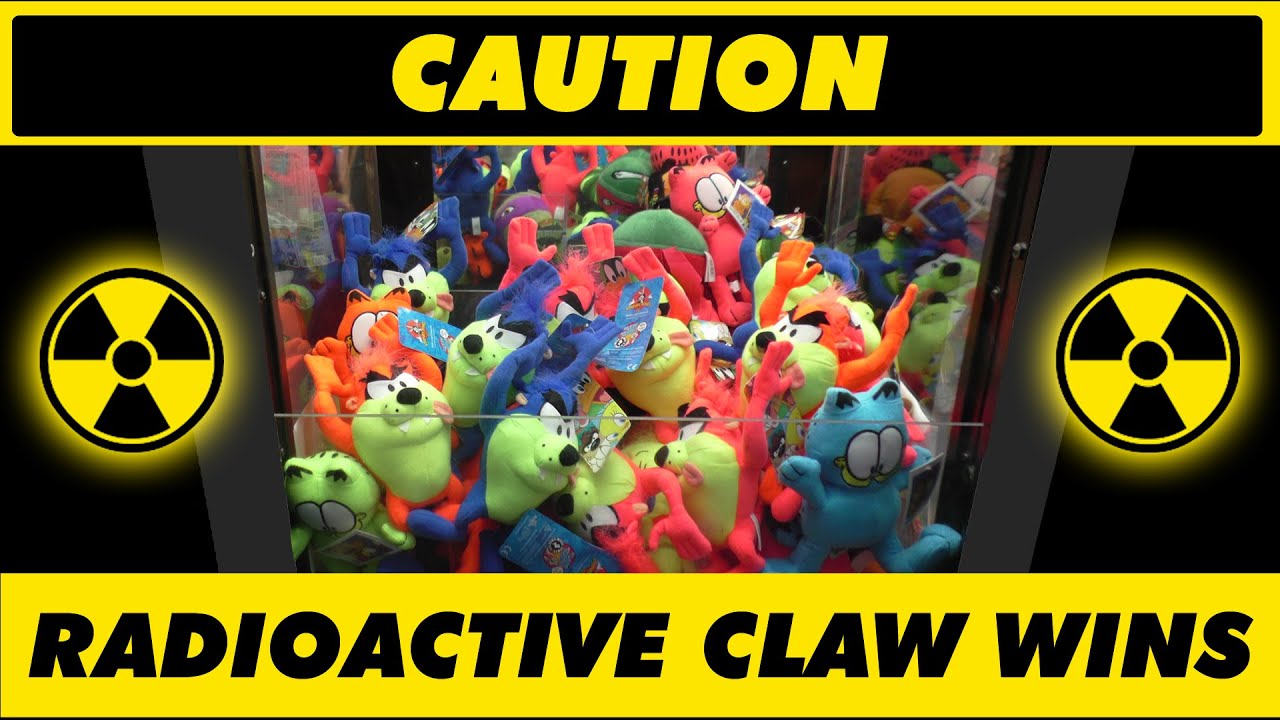 CAUTION! mini Radioactive Taz and Garfield neon SET! - Claw Machine Wins