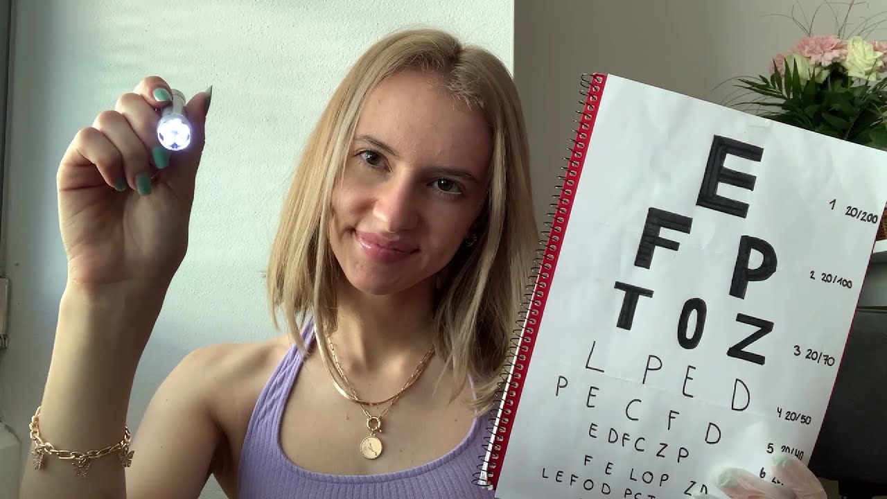 ASMR doctor checkup eyes 👀