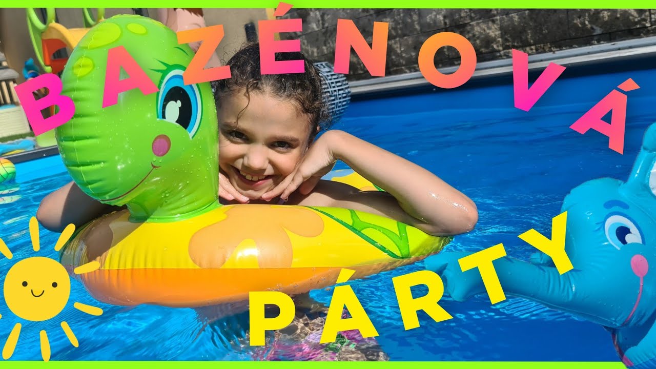 BAZENOVÁ PÁRTY + AQUAPARK NA ZAHRADĚ + SCHOVKA  V BAZÉNU