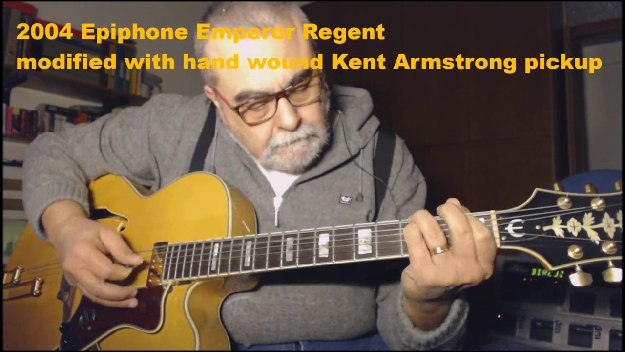 2004 Epiphone Emperor Regent - pickup upgrade to Kent Armstrong hand wound in USA 12 pole