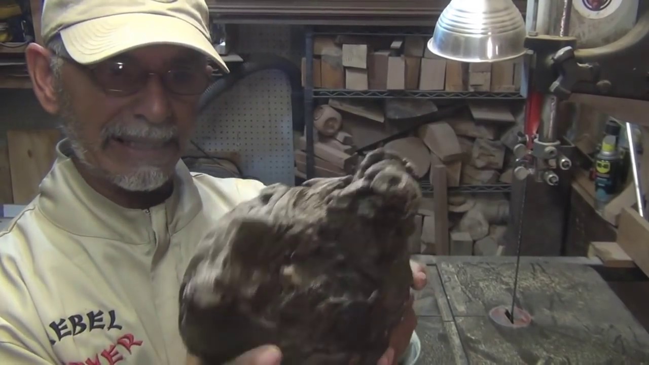 Woodturning Fat wood  Fire Bowl part 1