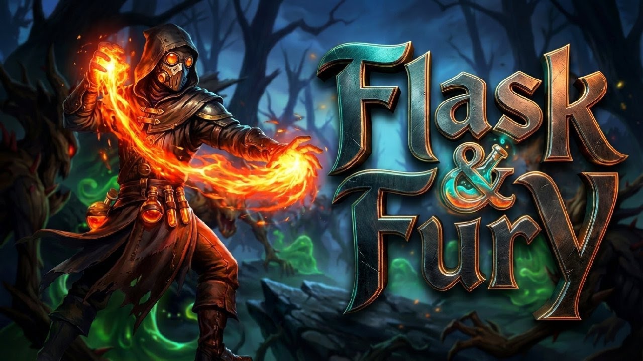 Flask & Fury - Official Gameplay Trailer | Craft Your Own Bullet Hell (Roguelite)