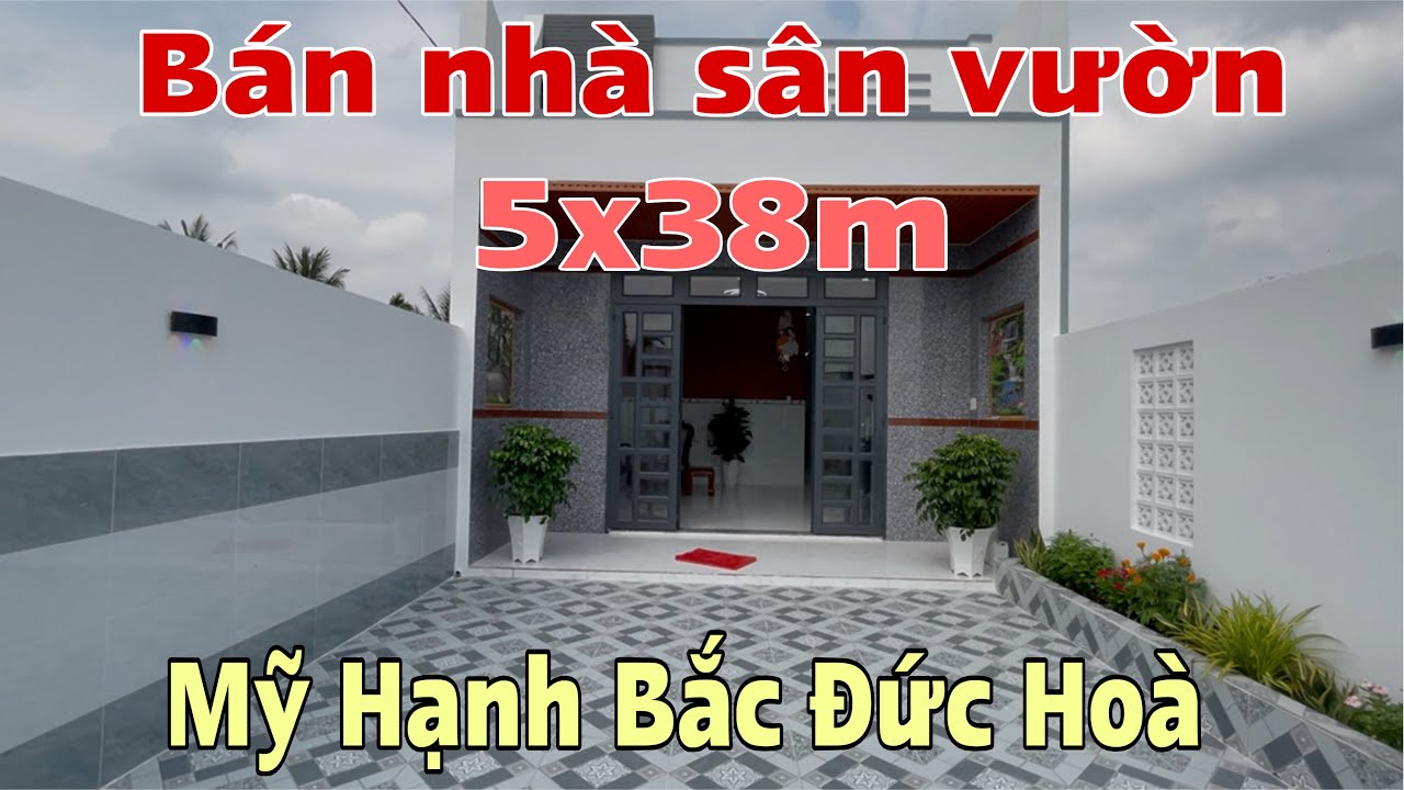 Tập 20 - Bán Nhà cấp 4 sân vườn 5x38m , Mỹ Hạnh Bắc Đức Hoà , 2 tỷ 300 Triệu