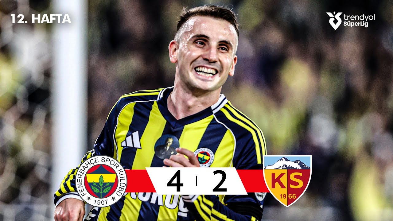 Fenerbah&ccedil;e (4-2) Kayserispor - Highlights/&Ouml;zet | Trendyol S&uuml;per Lig - 2025/26