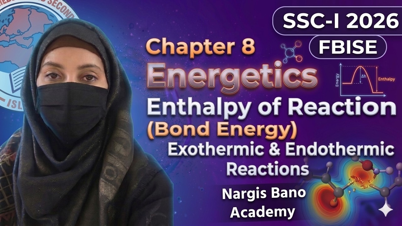 Class 9 Chemistry Chapter 8 | Energetics | Enthalpy of Reaction | Exothermic & Endothermic Reactions