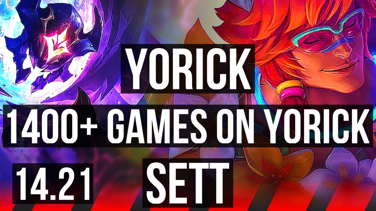 YORICK vs SETT (TOP) | Rank 3 Yorick, 1400+ games, 4/2/10 | EUNE Grandmaster | 14.21