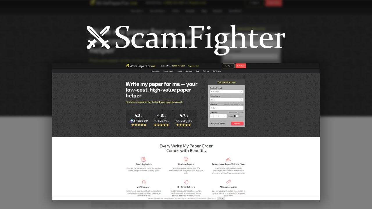 Writepaperfor.me review | How to get a paper. Step-by-step guide by ScamFighter.net