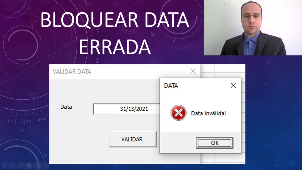 Validar DATA de Textbox Excel VBA via Códigos