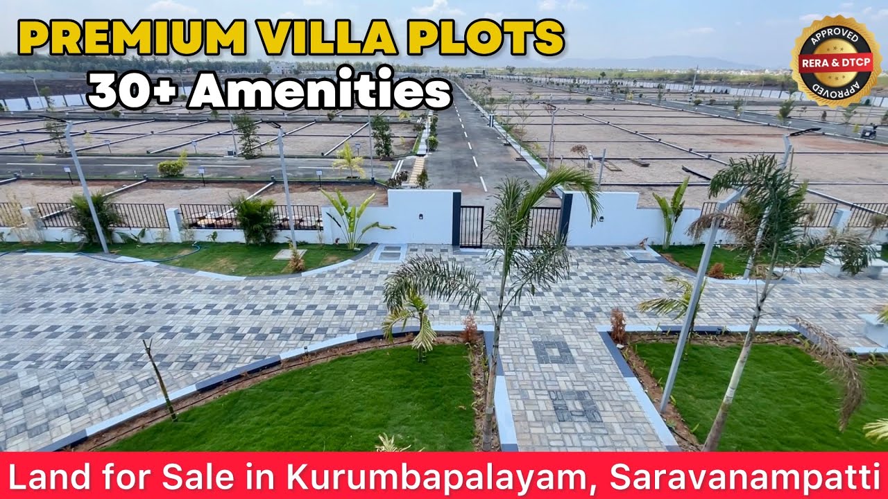 கோவை சத்தி ரோட்டில் PREMIUM VILLA PLOTS for Sale // Kurumbapalayam // Gated Community Epi-1527 