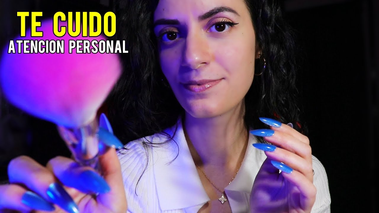 ASMR español TE CUIDO Y TE AYUDO A DORMIR 🤍 Atencion personal