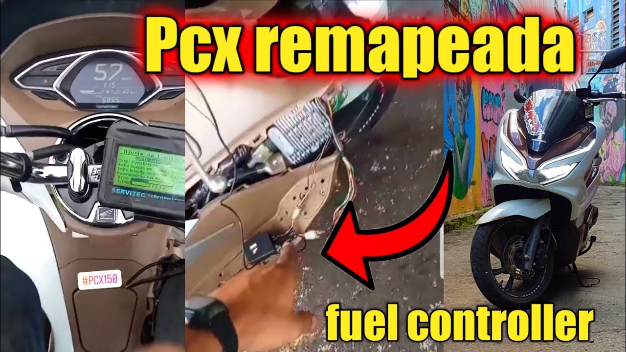 Pcx remapeada com fuel controller  !!!