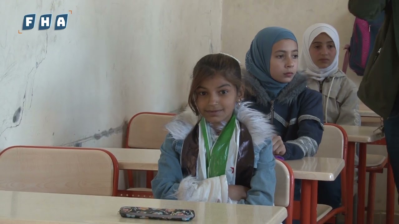 مدرسة المحدثة في مدينة جرابلس تنظم مسابقة للتلاميذ الأوائل تحت عنوان التلاميذ المميزين