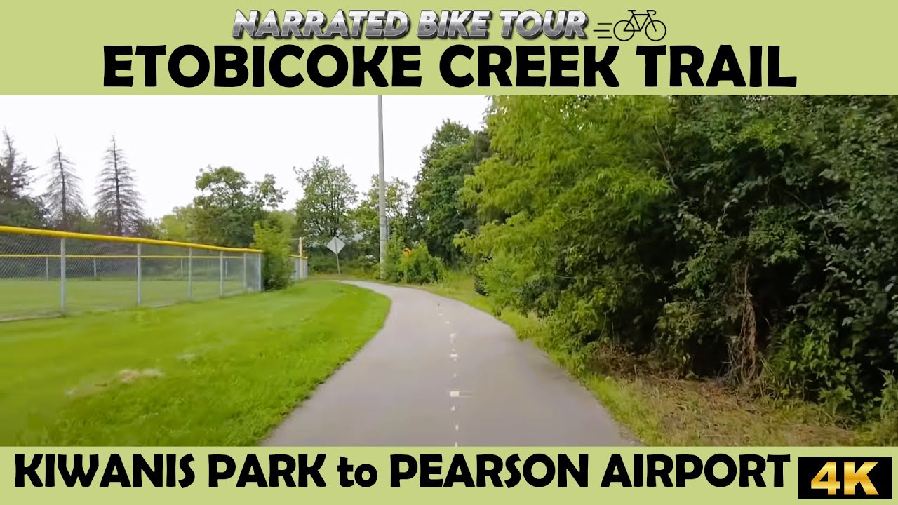 🚴‍♂️ Etobicoke Creek Trail - Ontario 🌳🌿4K Bike Ride