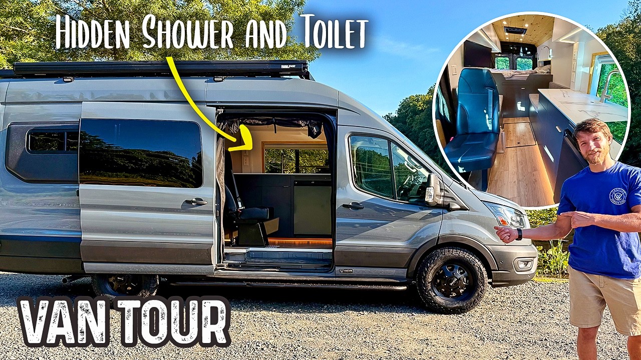DREAM Off-Grid Ford Transit AWD Class B Camper Van Tour