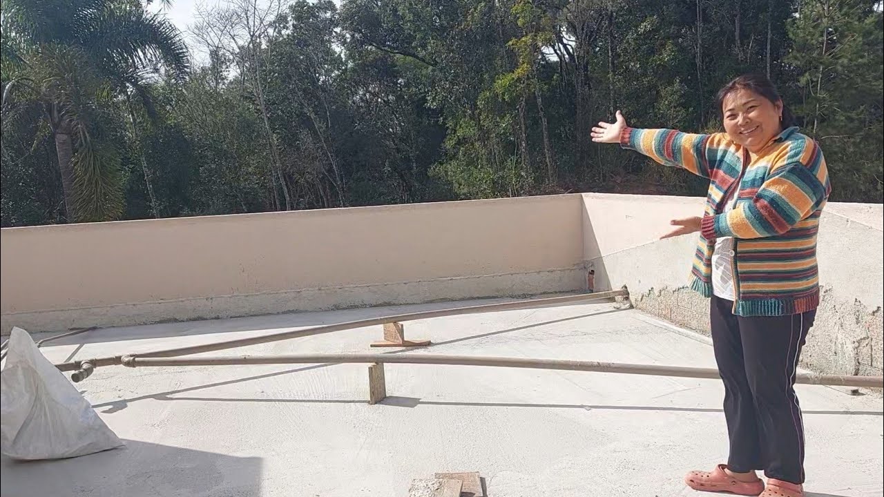NOVIDADE NA OBRA DE AMPLIAÇÃO AGORA TEM TERRAÇO | FIZ  BOLO DE FUBÁ COM MILHO DE LATINHA