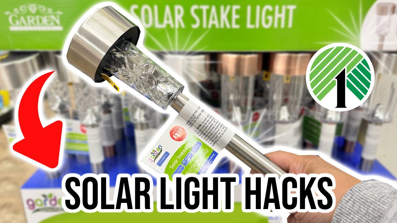 GENIUS Dollar Tree Solar Light HACKS Everyone will be trying this 2025 🌞