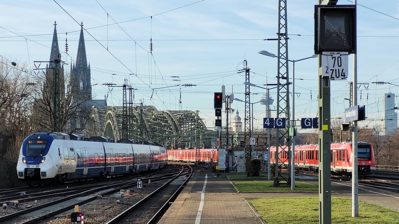 Trains At Köln Messe/Deutz Bahnhof, Cologne 17/1/2026