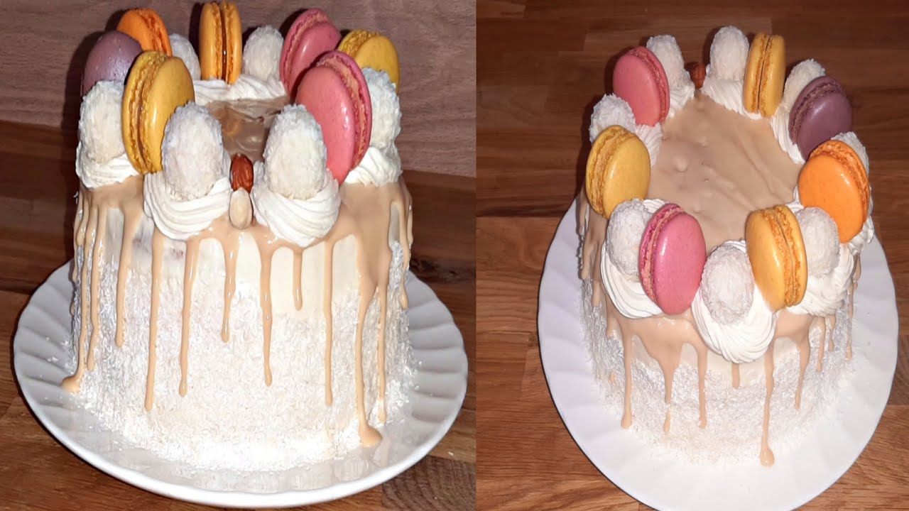 كيكة رافايلو cake raffaello لذيذة متشبعوش منها بطريقة سهلة ومبسطة حضريها بمناسبة رأس السنة