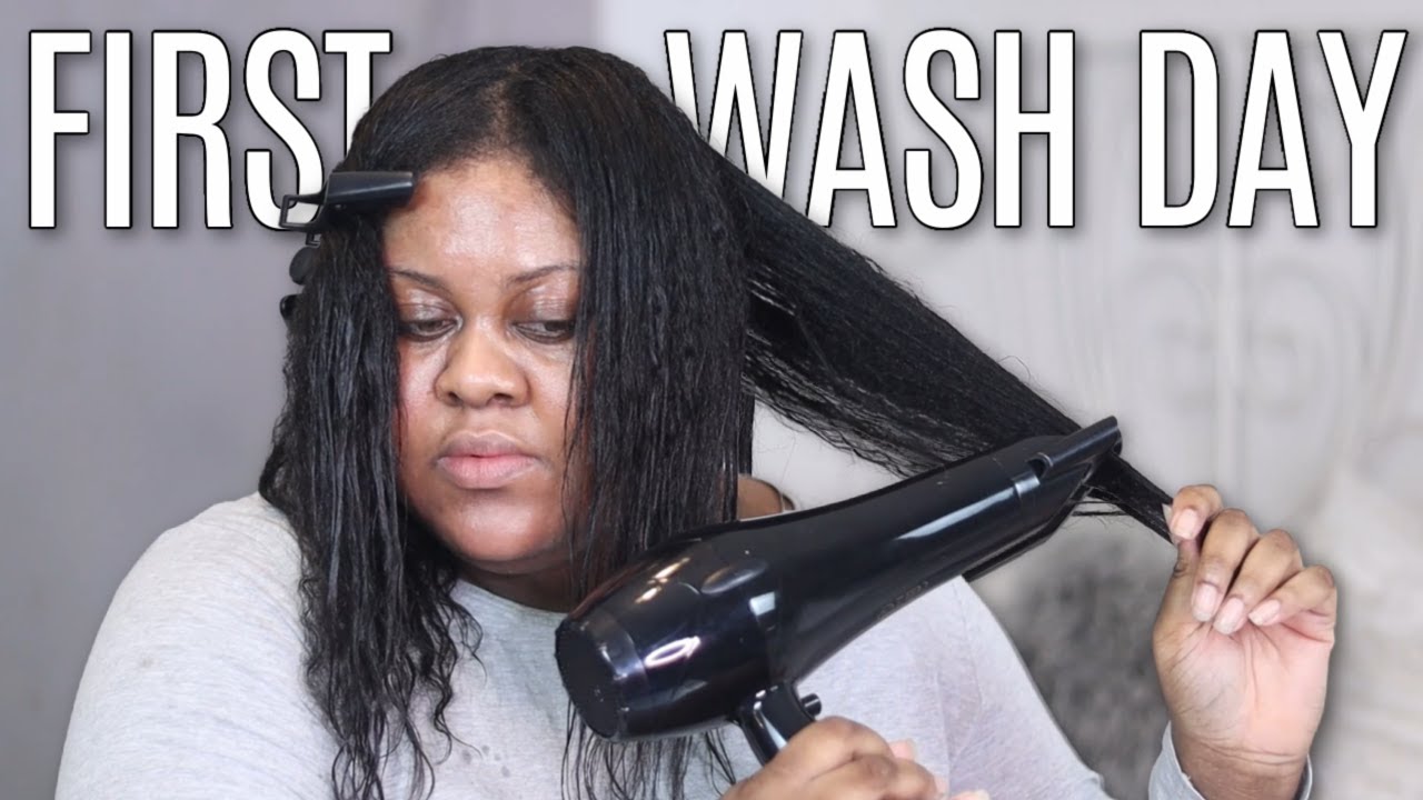 MY FIRST RELAXED WASH DAY - One week post relaxer
