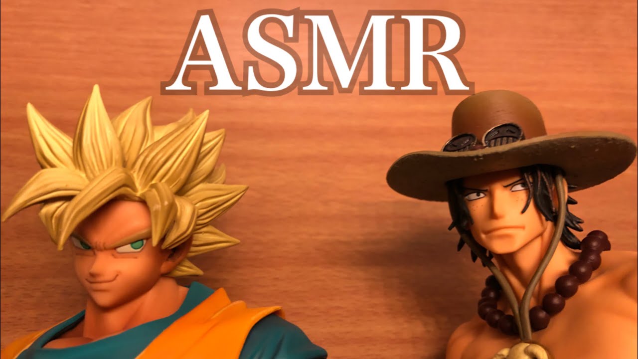 【ASMR】こちょこちょ囁きながらフィギュアを触る音 whisper ONE-PIECE DRAGON BALL Figure 【音フェチ】