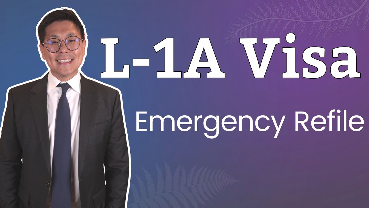 L-1A Visa EMERGENCY Refile