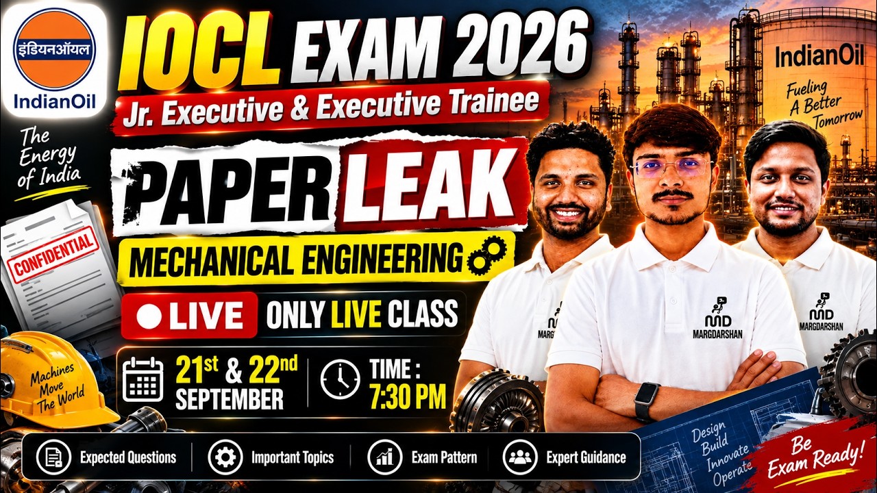 IOCL Exam Paper Leak | Mechanical Engg One Shot Revision | Mahamarathon