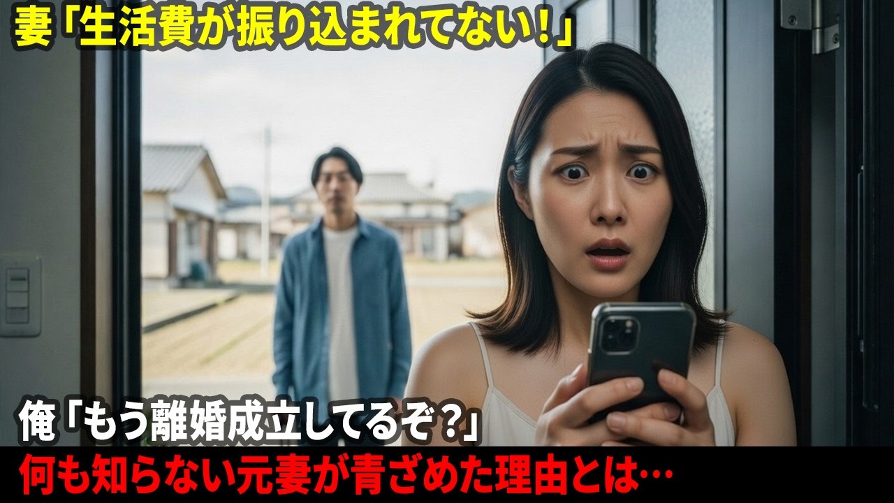 妻「生活費が振り込まれてない！」俺「もう離婚成立してるぞ？」何も知らない元妻が青ざめた理由とは…