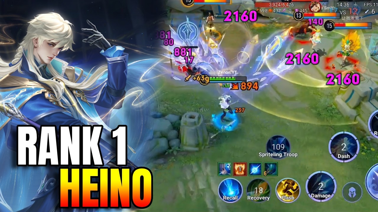 Top 1 Heino Plays! UNSTOPPABLE in High Rank