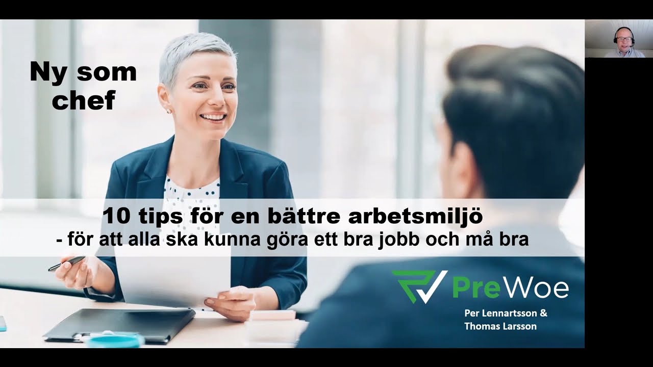 Ny som chef  10 tips f&ouml;r en b&auml;ttre arbetsmilj&ouml;
