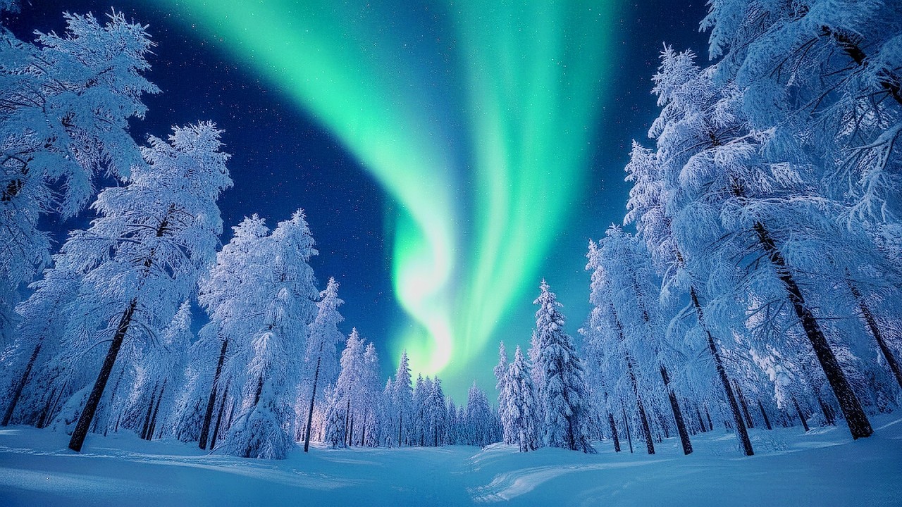 Northern Lights Aurora 🌌 Deep Sleep Music Under Dancing Skies ✨ 1 Hour+