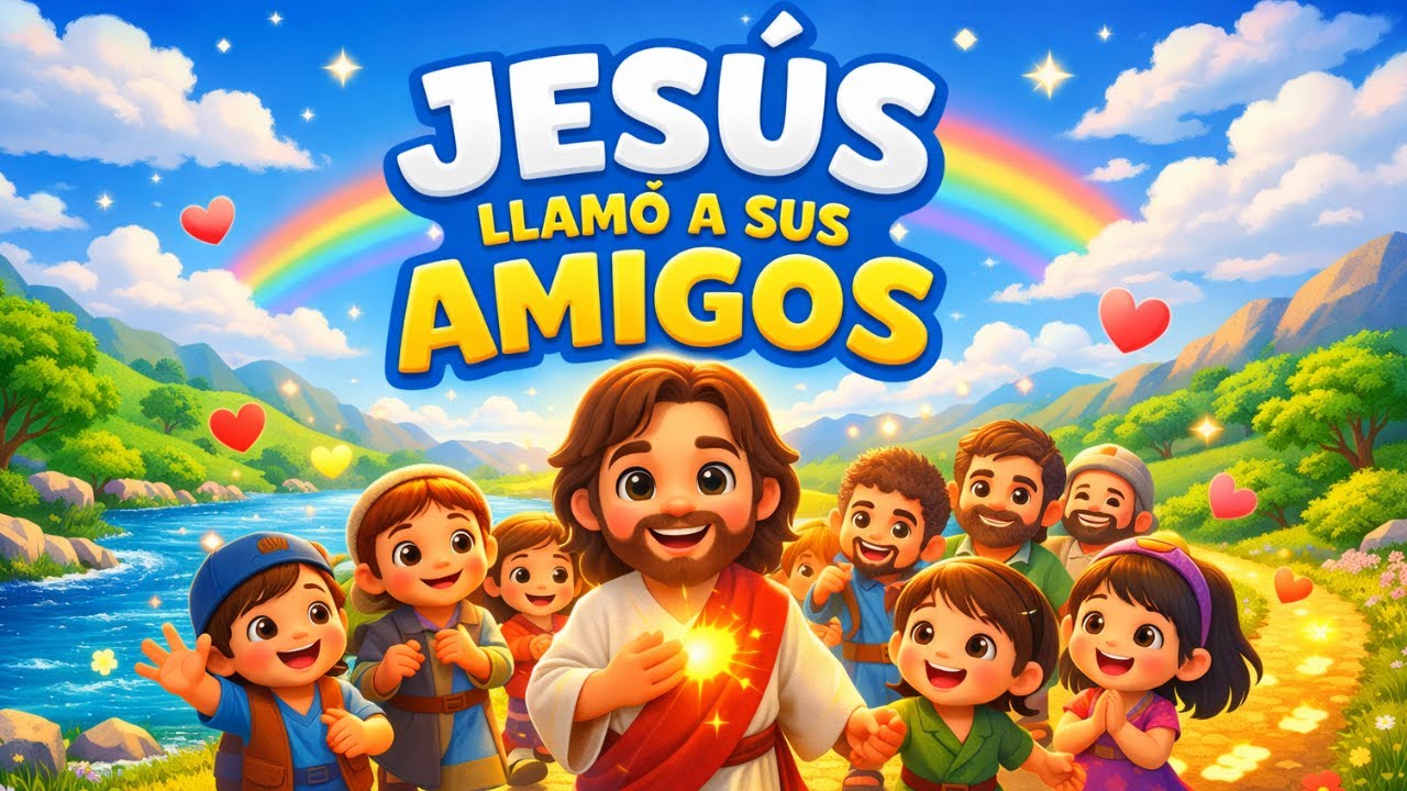 Jesús llamó a sus amigos | Canción infantil cristiana sobre los discípulos 🎶✨