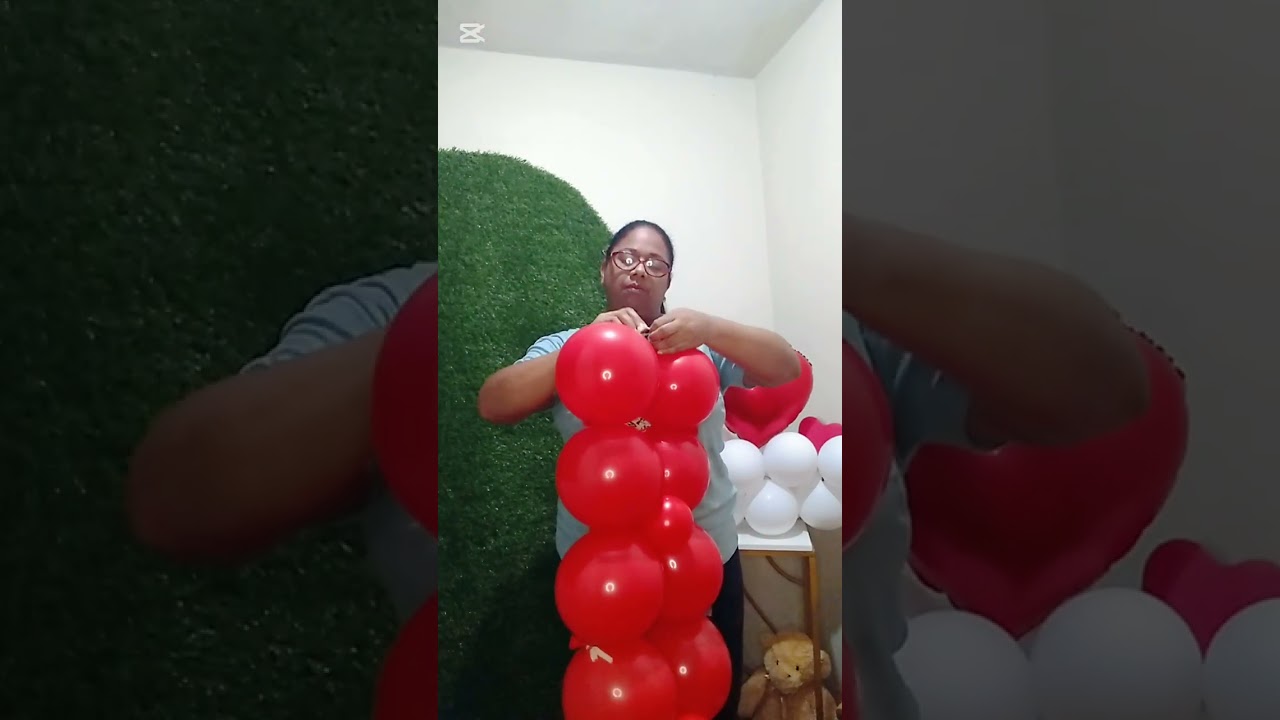 Cómo hacer un corazón con globos link.