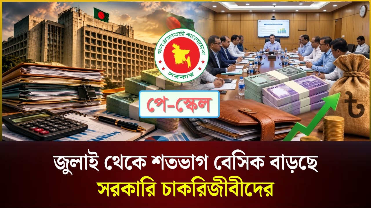 জুলাই থেকে শতভাগ বেসিক বাড়ছে সরকারি চাকরিজীবীদের | Pay Scale | The Daily Campus
