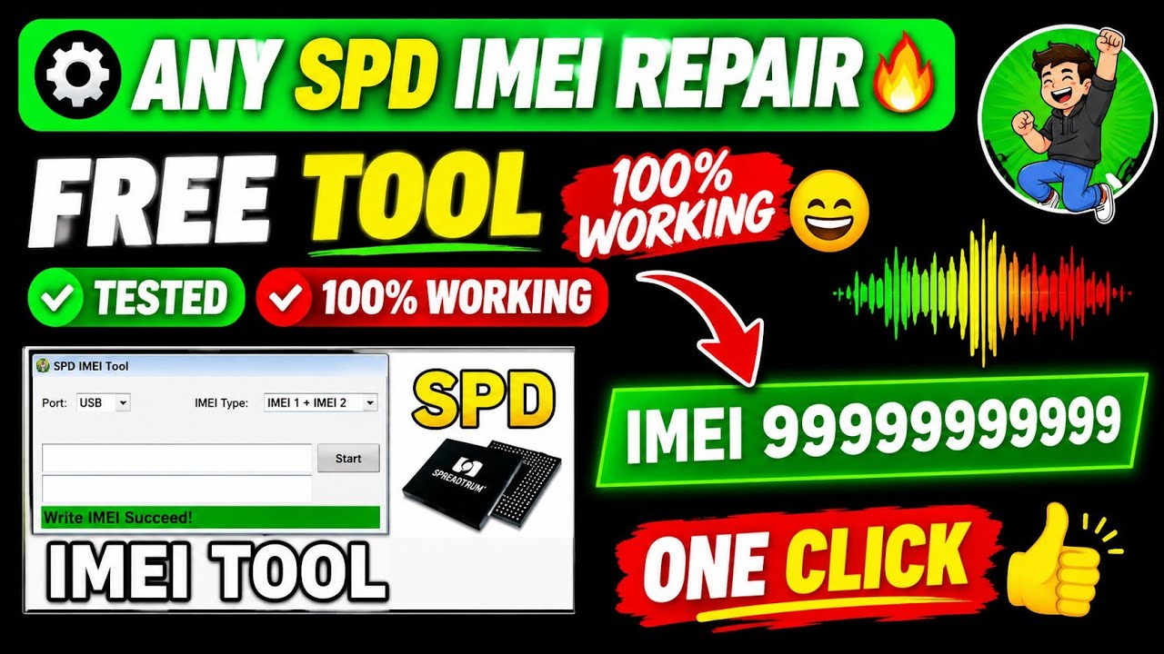 IMEI Repair Any SPD / UNISOC Phone 🔥 One Click Tool 100% Working 👍✅