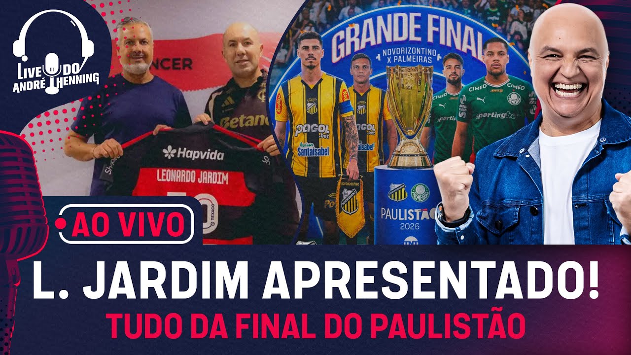 JARDIM CHEGA E BOTO FALA SOBRE DEMISSÃO DO FILIPE; ENDRICK CRITICADO NA FRANÇA; FINAL DO PAULISTÃO