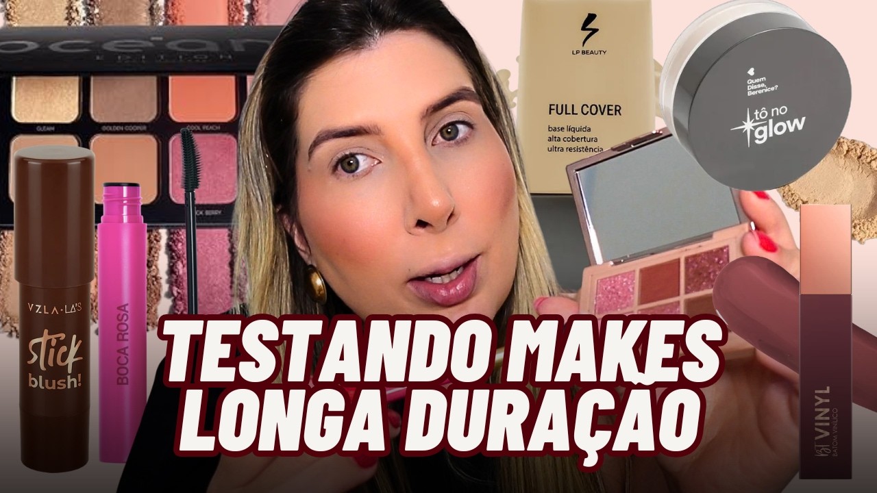 Maquiagem de Longa Duração: Técnica Profissional + Testando Produtos Novos!
