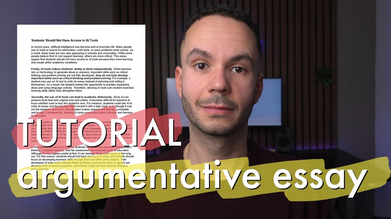 Writing Tutorial: How to write an argumentative essay in under 30 minutes!