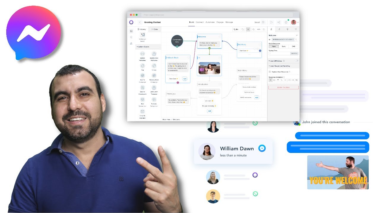 Como crear un bot para Facebook Messenger y Web
