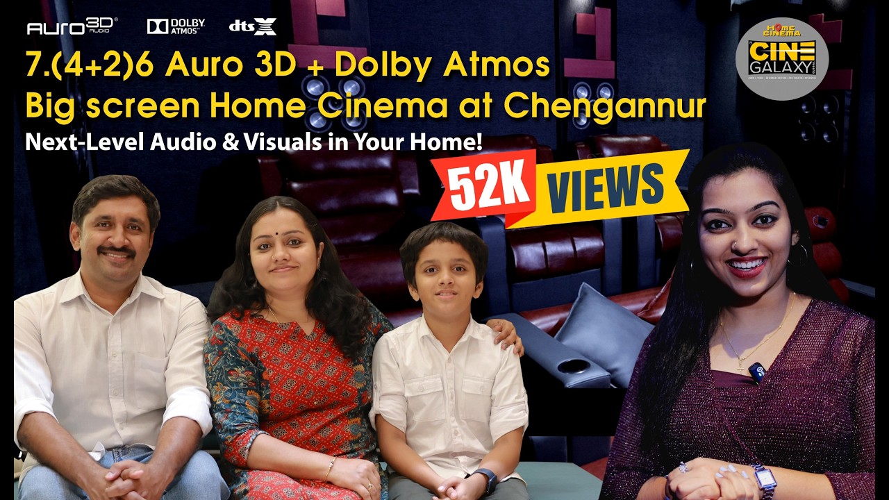 Chengannur Home Cinema Auro3D Tour 4K by Cinegalaxy Global |  Best Home theatre | Kerala