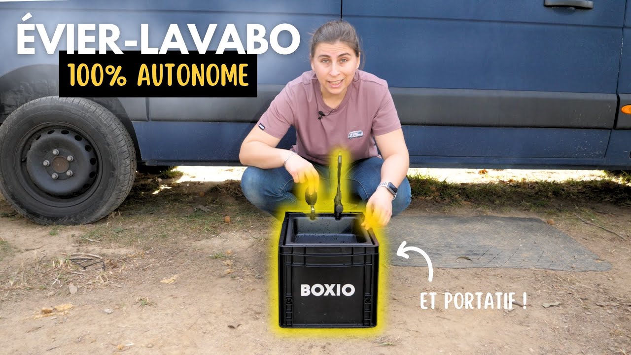 De l'EAU SANS ÉLECTRICITÉ en van grâce au Boxio Wash (vaisselle + douche) 💧 🚿