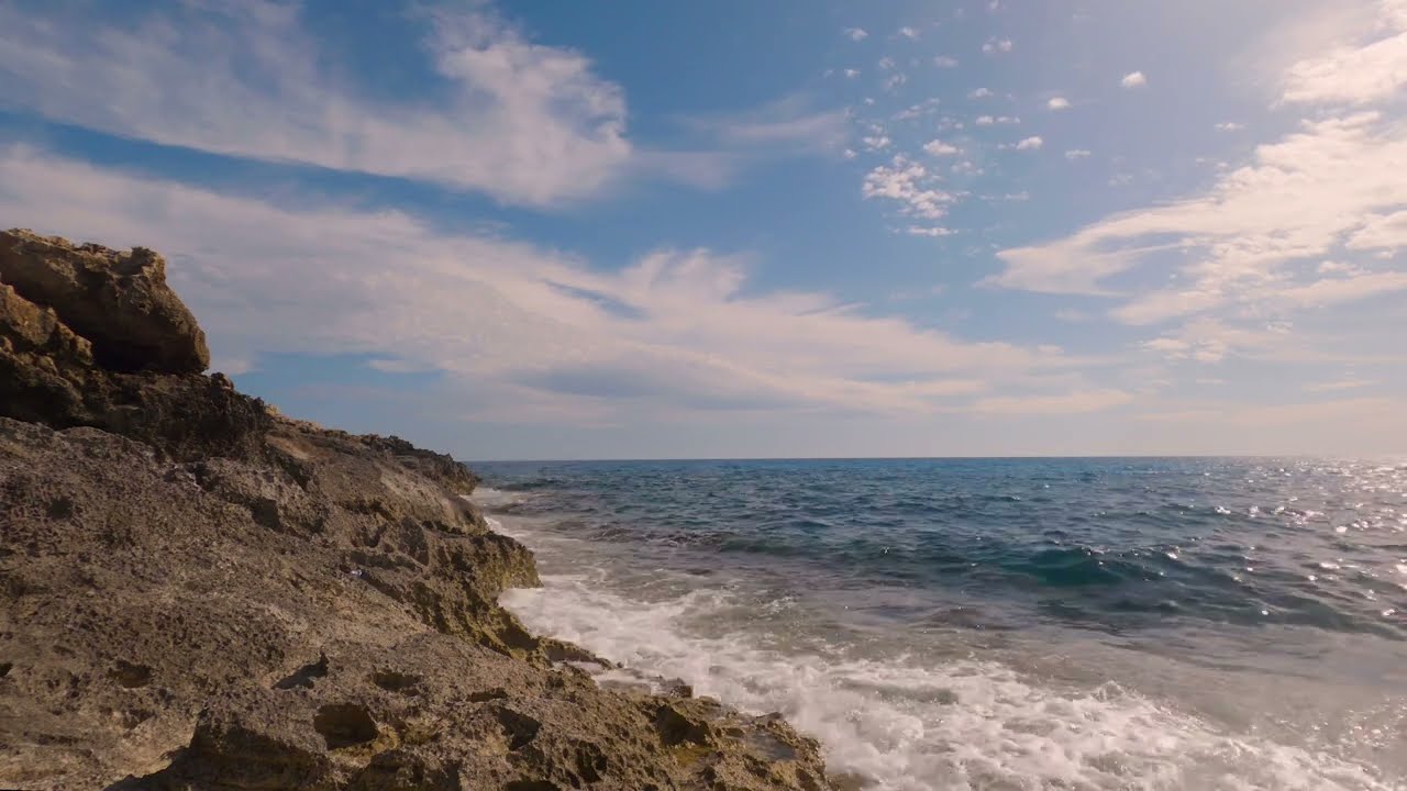 Ocean Sounds & Waves, Ayia Napa Beach Sea Sounds, Cyprus