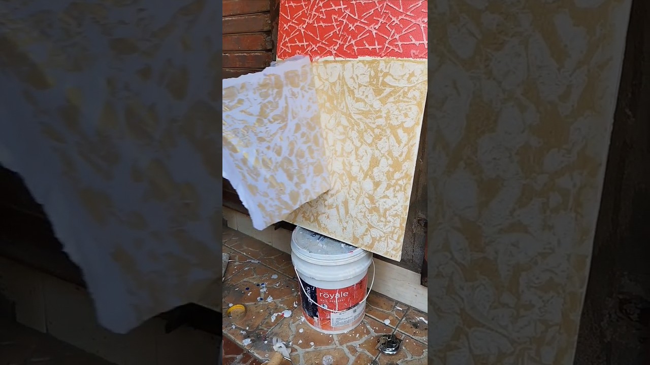 Butter Paper Design Deppal How To Create#texture #painting #wallart #shorts