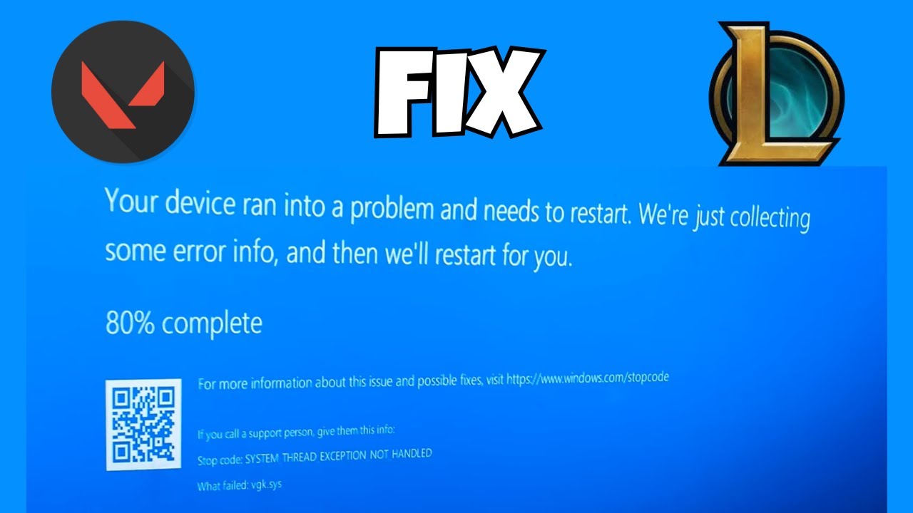 Valorant vgk.sys BSOD Fix (2026) | Riot Vanguard Blue Screen Crash on Launch