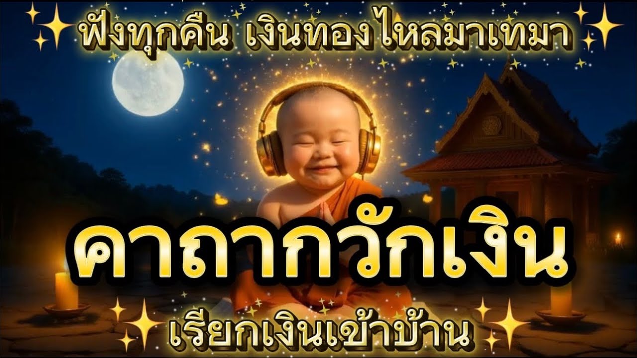 ✨คาถากวักเงิน เรียกเงินเข้าบ้าน 9 จบ✨ฟังก่อนนอนเสริมพลังโชคลาภ ให้เงินทองไหลมาเทมา✨#เงินทองไหลมาเทมา