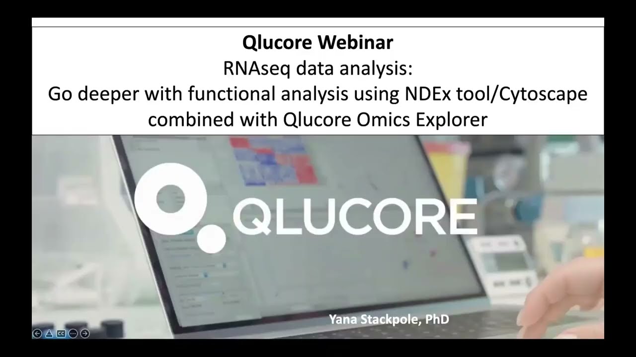 Qlucore Omics Explorer: Functional analysis of RNA-seq data using NDEx (Cytoscape). Webinar