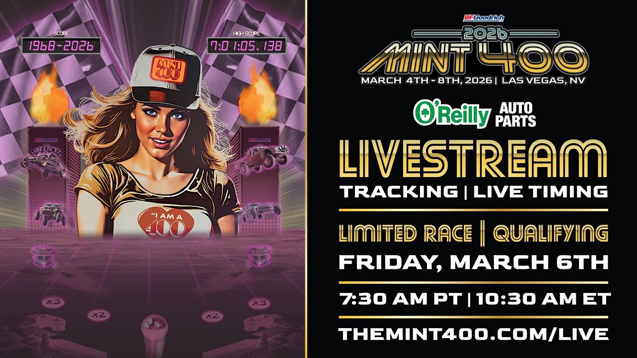 2026 Mint 400 Live Stream - Friday Limited Race & Qualifying