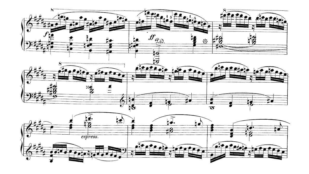 Mikuli - Etude in B Major, Op. 24 No. 8 (Audio+Sheet) [Rutkowski]