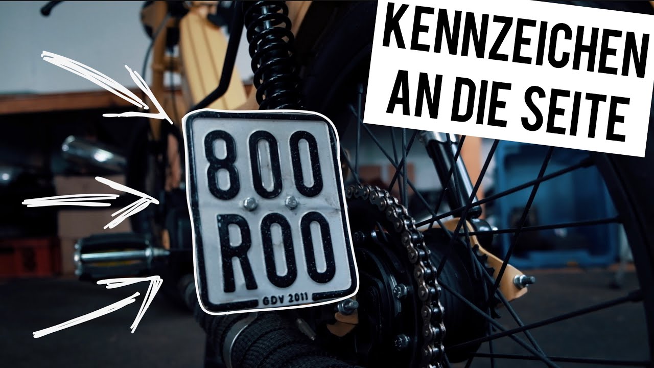 KENNZEICHENHALTER für die Seite [Puch Maxi Umbau]