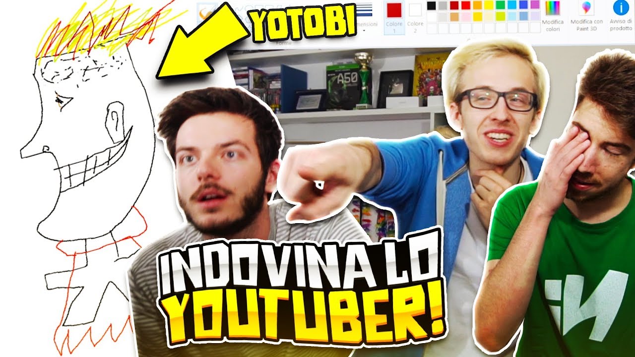 RIESCI AD INDOVINARE LO YOUTUBER? PAINT EDITION